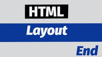 HTML Layout  | ប្លង់ | End