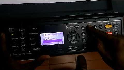 How to find assigned IP address in Kyocera TASKalfa 1801
