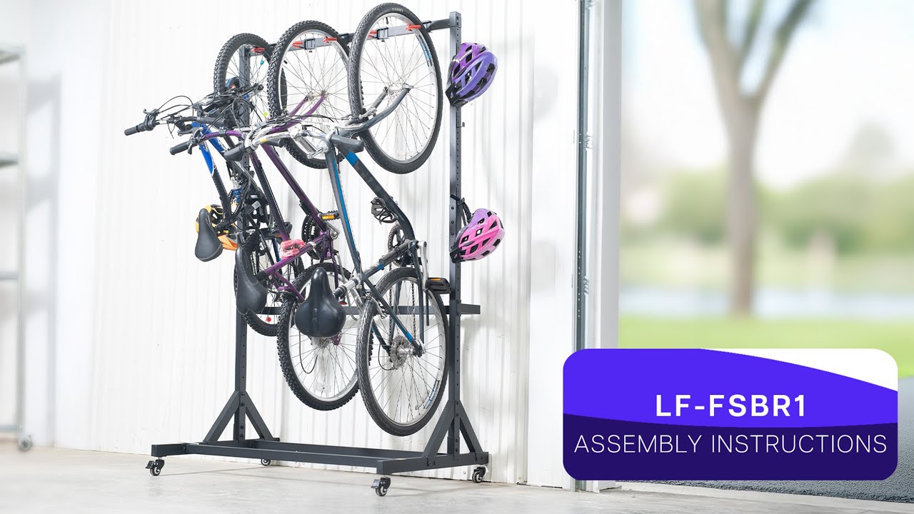 LF-FBSR1 Mobile Freestanding Vertical Bike Rack Assembly by VIVO