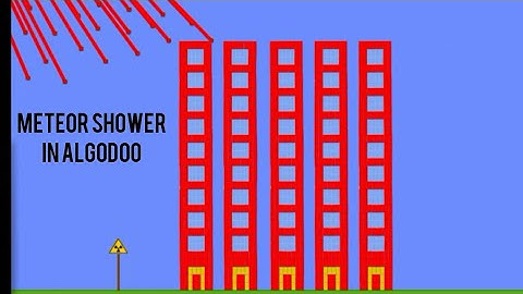 Meteor shower in algodoo! Algodoo.