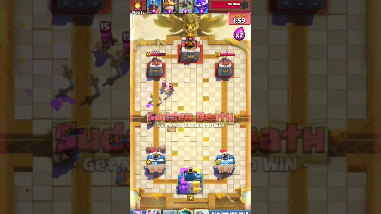 never quit a game of clash royale