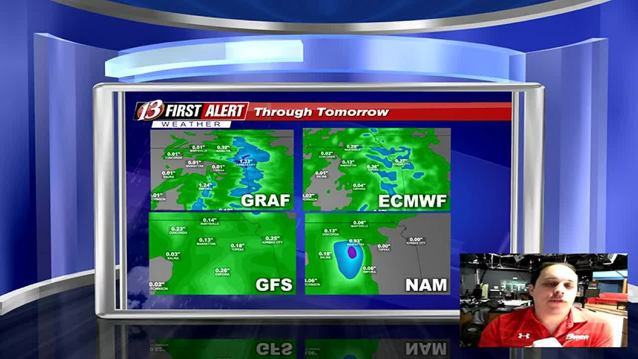 Mild today, rain chance tonight into tomorrow - YouTube