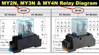 MY2N MY3N & MY4N Type Relay Complete circuit diagram and Connection @ElectricalTechnician