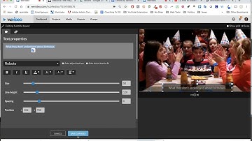 Adding subtitles to video using WeVideo