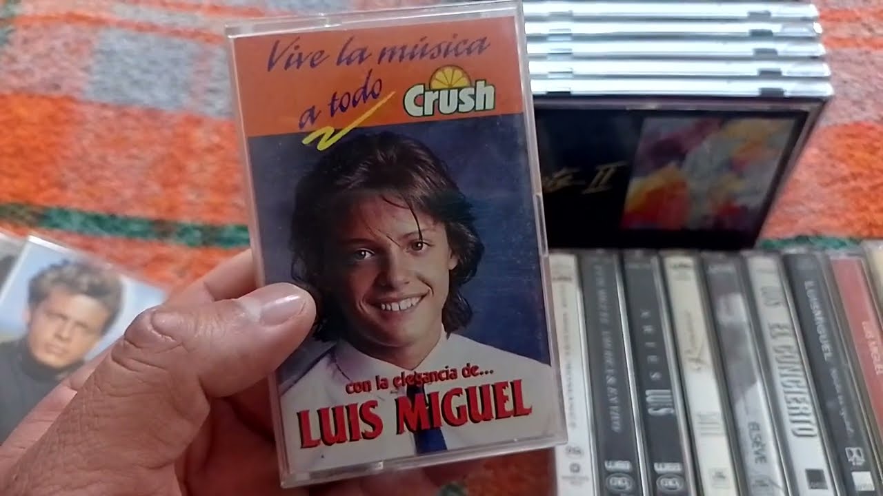 Muestro mi colección de Luis Miguel en Cassette, Cds y Dvd