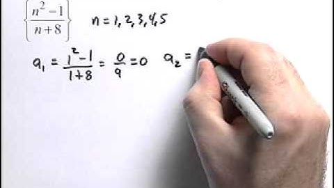 Finding First 5 Terms of Sequence - Example 2