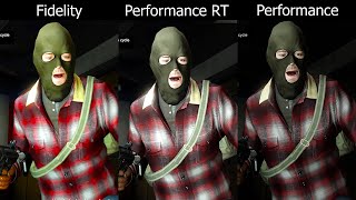 GTA 5 Remastered || Enhanced Fidelity , Performance RT , Performance Graphics Mode Comparison 2022