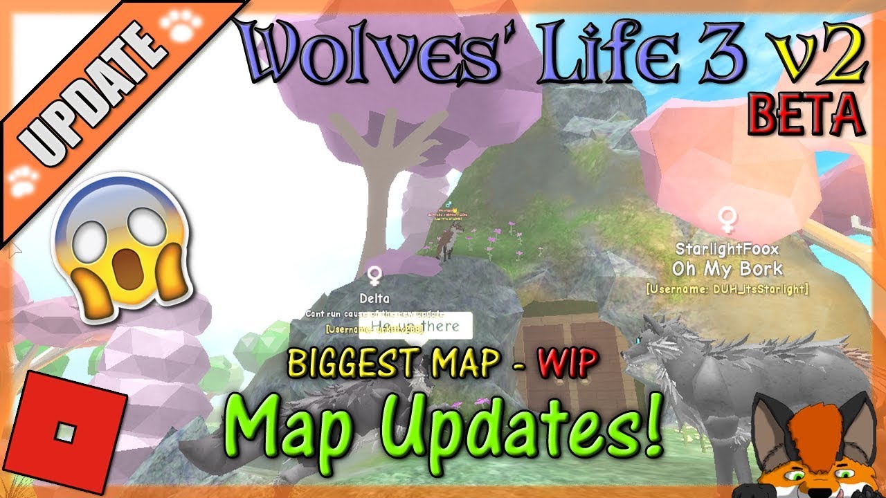 Roblox Wolves Life 3 V2 Beta Biggest Map Wip 18 Hd Youtube - roblox wolves life 3 v2 beta biggest map wip 18 hd