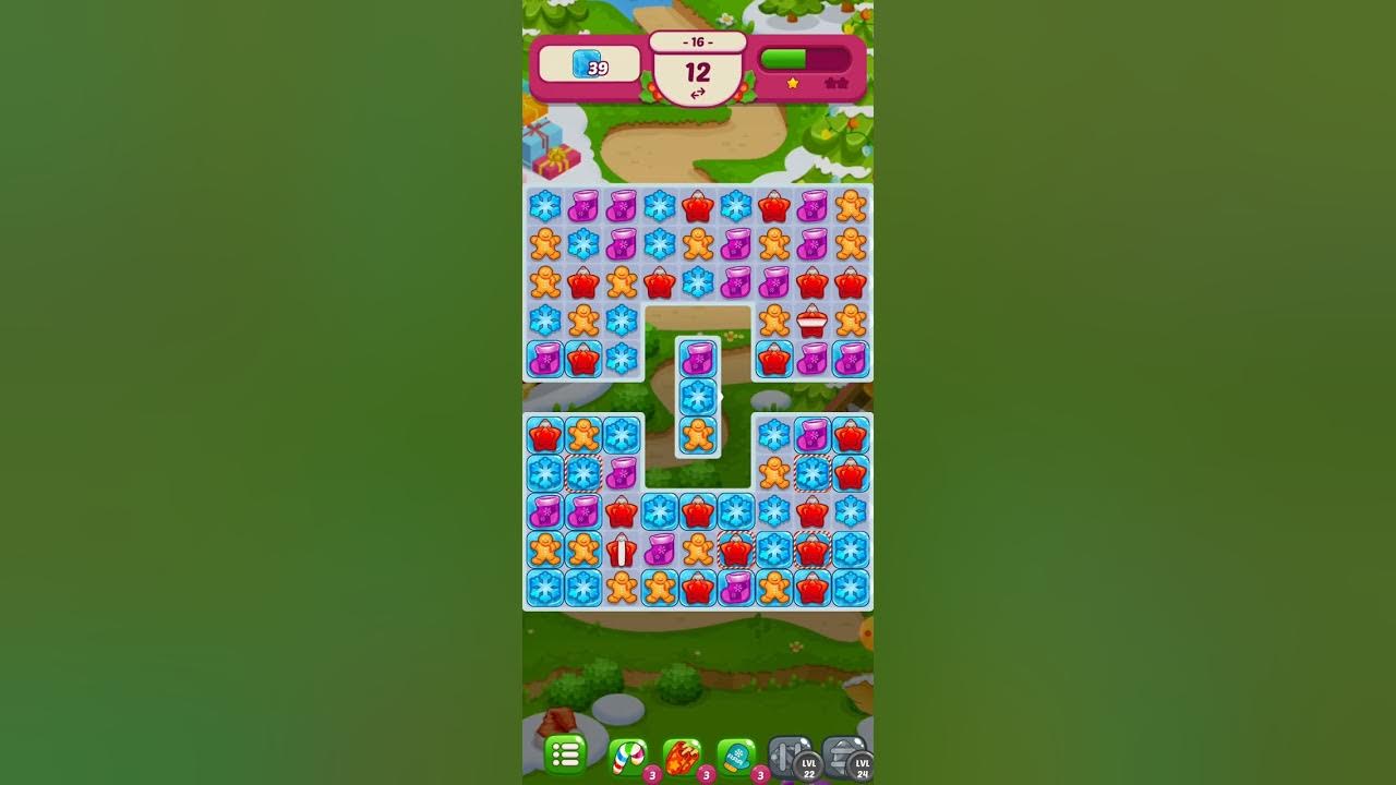 Christmas Match 3 Candy Games Level 16 gameplay game walkthrough