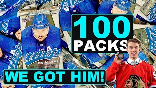 MISSION ACCOMPLISHED!!!  Opening 100 PACKS of 202324 Upper Deck MVP Hobby Hockey