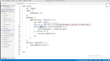 axios example in vue js