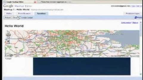 Google Developer Day US - Mashups with the Mashup Editor