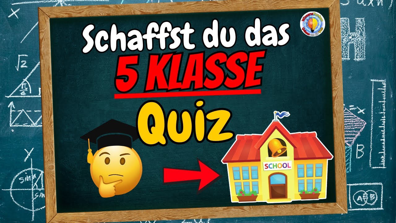 30 Fragen für die 5. Klasse! 🎓 | Bestehst du das Grundschul-Quiz oder musst du zurück in die Schule?