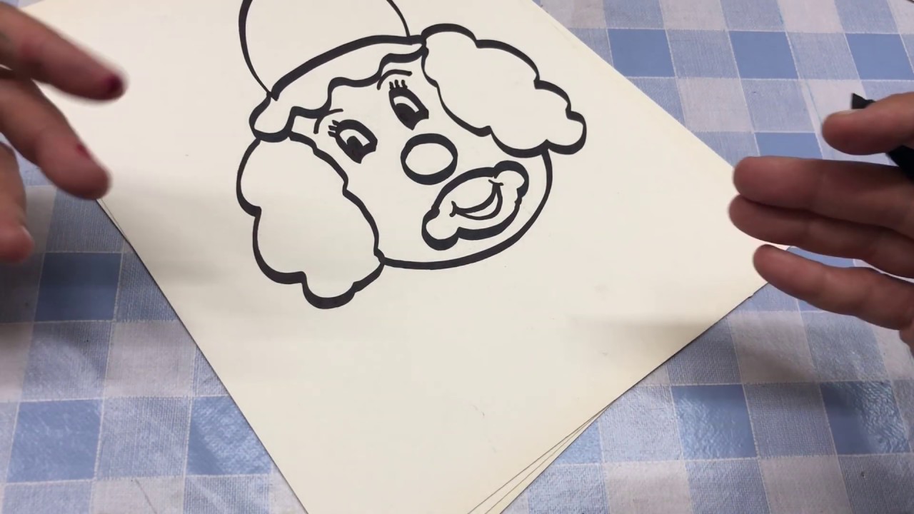 كيفية رسم مهرج how to draw a clown