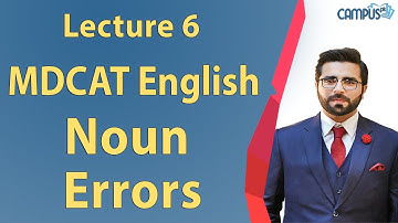 MDCAT English - Noun errors Lecture Series - MDCAT English