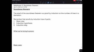 Metatheory 3: Soundness Theorem Proof (set up and simple cases)