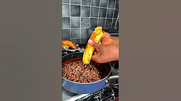 Another Way To Enjoy Beans And Roasted Plantain Cooking 