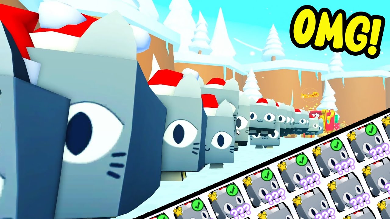 WOW! 🤩 FULL TEAM of HUGE FESTIVE CATS! | Pet Simulator X!