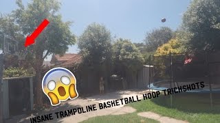 INSANE TRAMPOLINE BASKETBALL TRICK SHOTS!