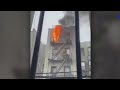 Video: Firefighters rescue man trapped in NYC fire