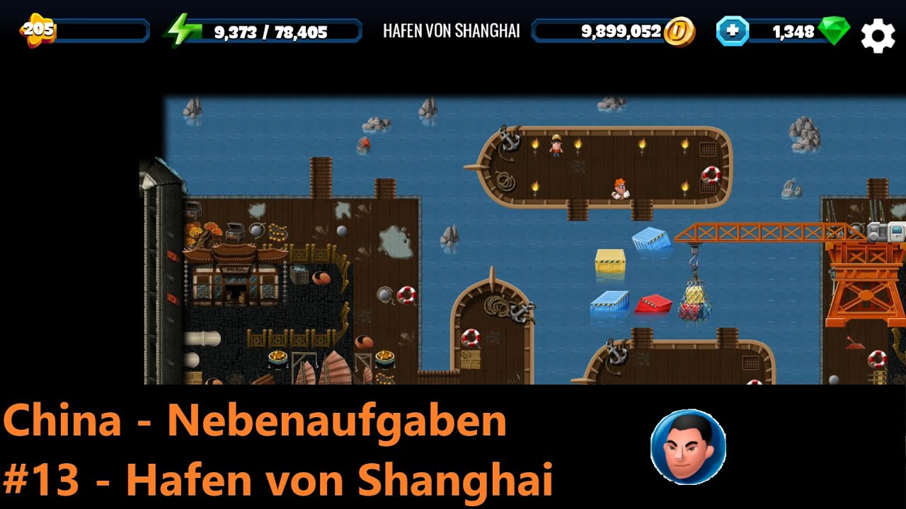 Diggy's Adventure - China Nebenaufgabe #13 – Hafen von Shanghai (deutsch / german)