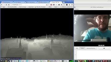 Three.js terrain of Zurich, LEAPMotion prototype