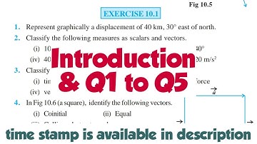 Ex 10.1 class 12 maths ncert Vector Algebra Q1 to Q5
