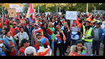 Eritreans Demonstrate against Violence in Giessen Germany 08 10 2022