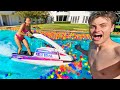 She Rode a Jet Ski in My Pool!!