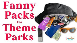 3 Fanny Packs Perfect for Theme Parks: Universal Studios, Disney World, Dollywood, Disneyland