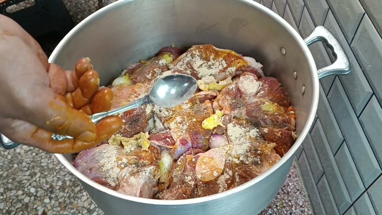 عجبهم الطياب👌جا زوين 4 كيلو اللحم ديال افراح والمناسبات العبار بالمعلقه وسر تعليكه المرقه