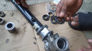 Steering rack replace oil seal