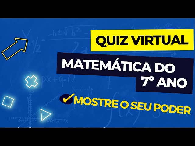 ➥ Quiz de Matemática Básica Ensino Fundamental e Médio