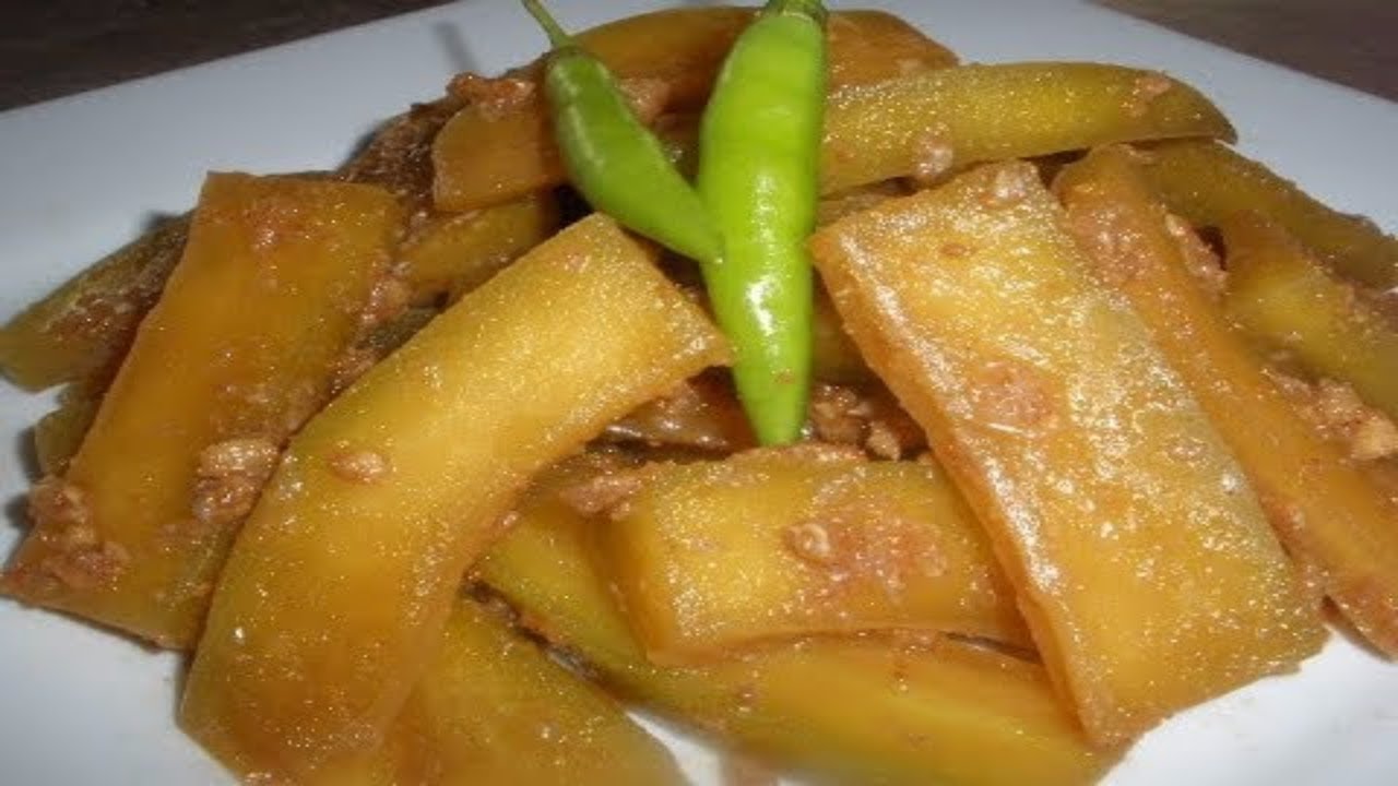 Asian-Khmer Food, Khmer dessert, Khmer sticky rice cake, Khmer jam, Khmer mango, papaya...,Part- 105