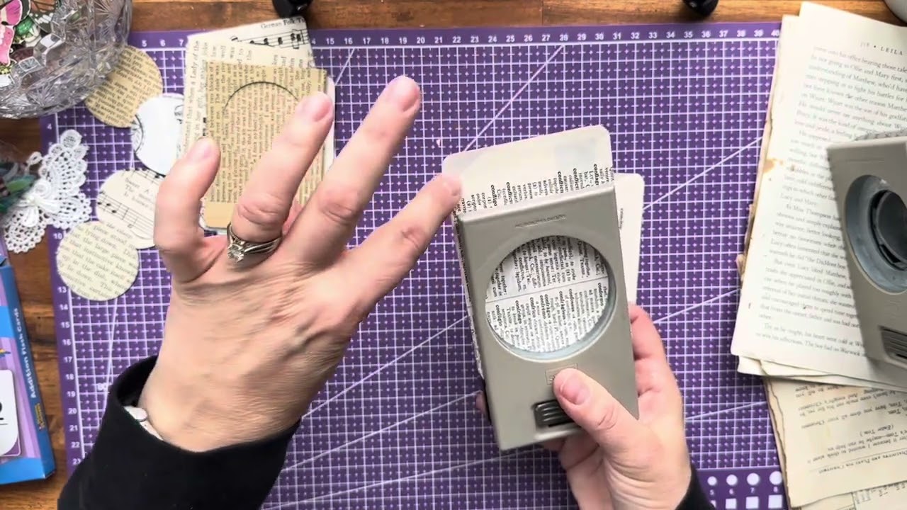 Vintage Book Pages, Playing Cards & A Little Bit of Lace!