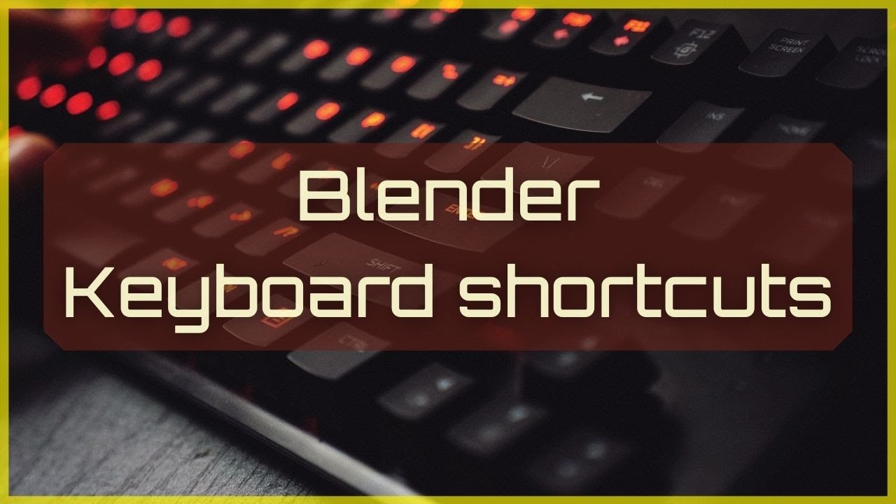 Blender Keyboard shortcuts PDF Blender