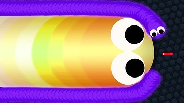 Slither.io Tiny Troll Snake vs Giant Noob Snakes - Epic Slitherio Gameplay