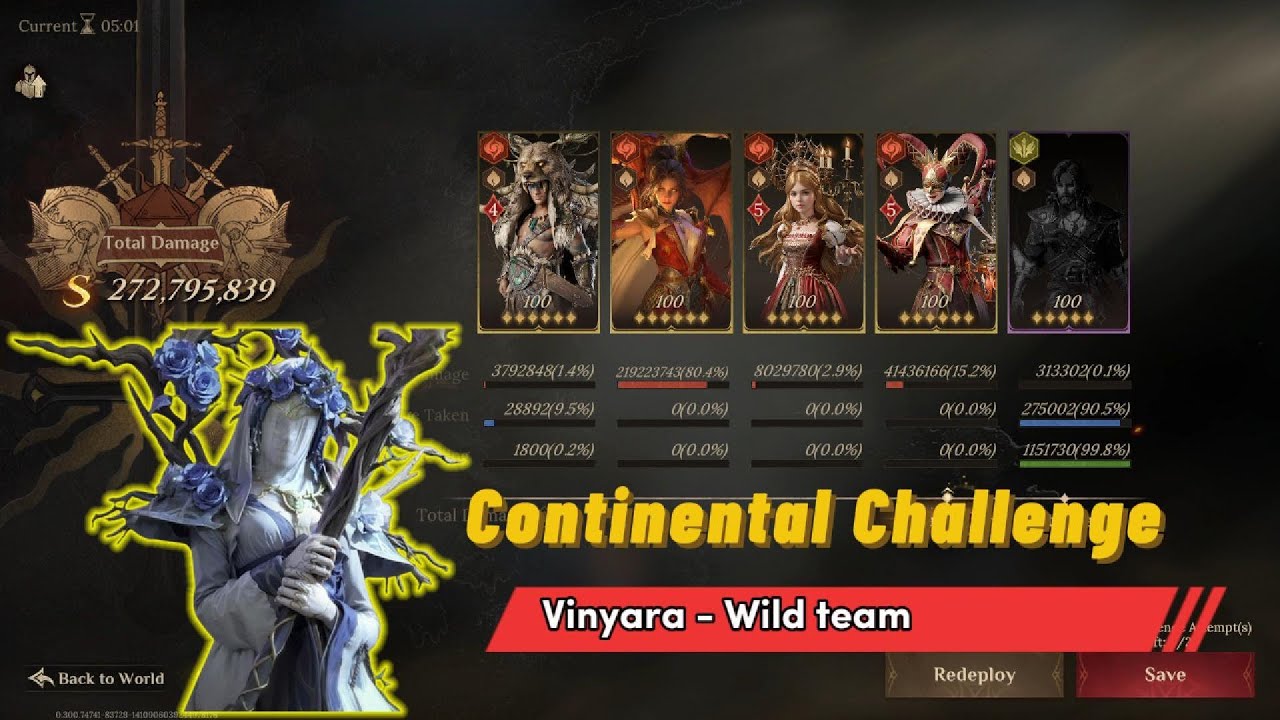 ⚔️ Wild Team vs Vinyara | Continental Challenge Boss | Dragonheir: Silent Gods