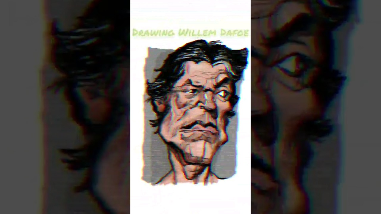 My first Fresco Drawing! Willem Dafoe 