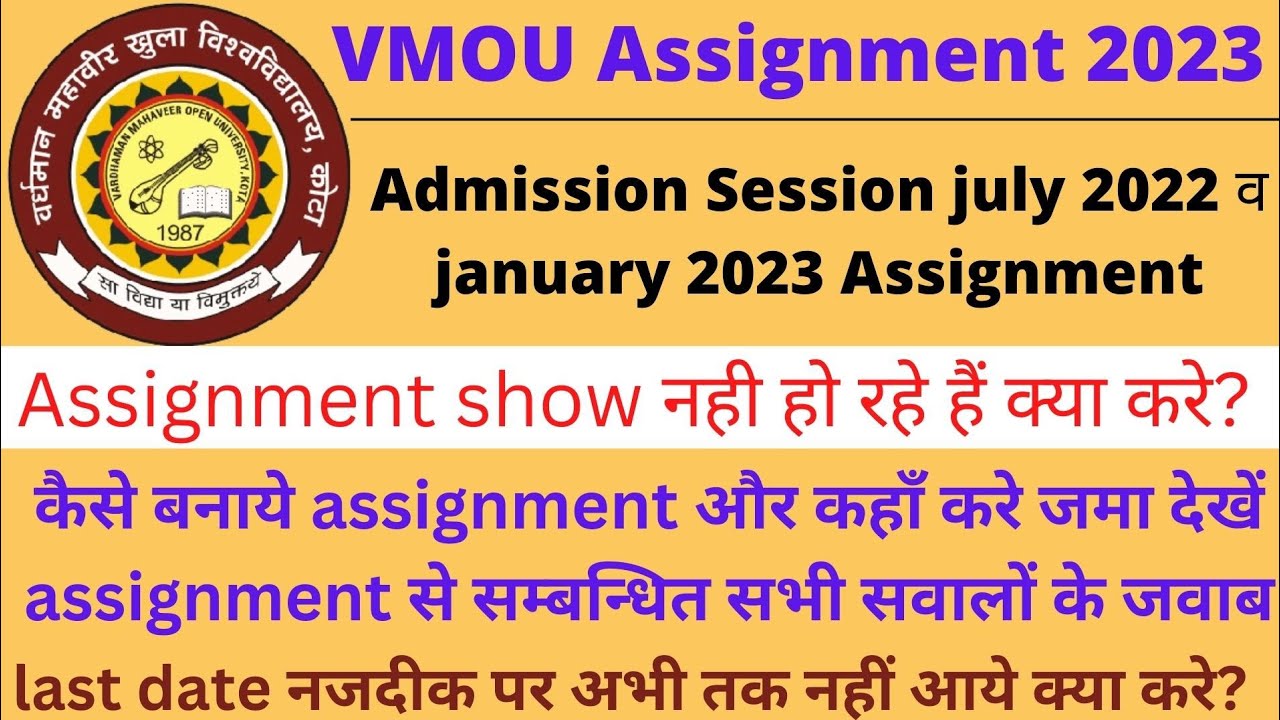 vmou ba 3rd year assignment 2022