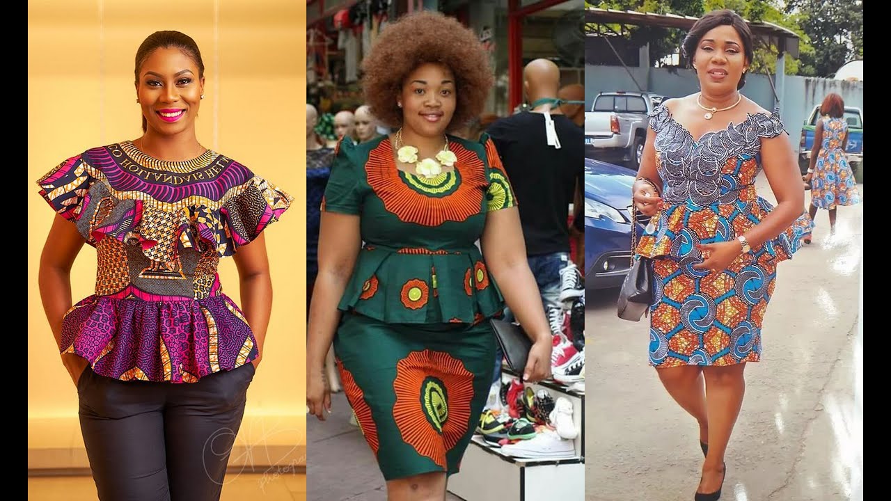 ankara office gowns