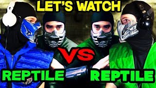 REPTILE REACTS MORTAL KOMBAT CONQUEST Reptile Vs Reptilian W Sub Zero MKX REACTION PARODY