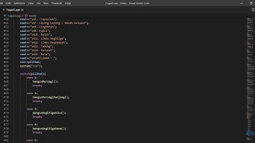 C++ Bangun Datar dan Bangun Ruang Switch Case