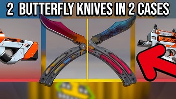 HE OPENED 2 CASES AND GOT 2 KNIVES?!