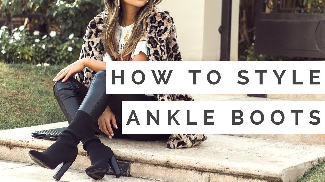 How to Style Ankle Boots | Outfit Ideas for Ankle Boots Lookbook - YouTube