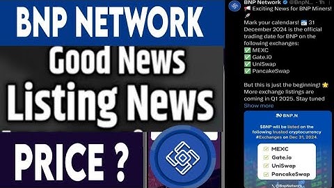 BNP Network Listing News||BNP mining App Kyc Full Process||BNP Network Listing Date and price