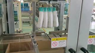 RPM Packaging Machinery - RPM Case Packer + Robotic Palletising Line - Plastic Bottles