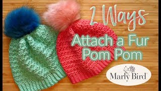 How to Easily Make Faux Fur Pom Poms for a Hat 
