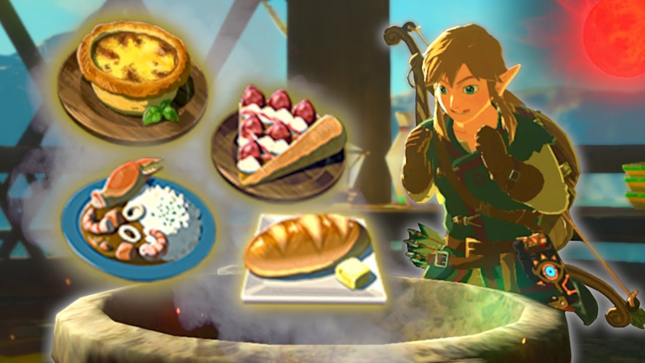 Full 'Legend of Zelda: Breath of the Wild' Recipe Book with Meals