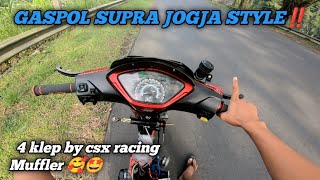 GASP0L SUPRA BAPAK 4 VALVES‼️ BY CSX RACING MUFFLER